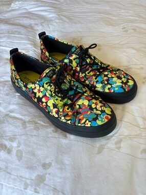 SPERRY Women’s size 9.5 Floral Lace-Up Sneakers